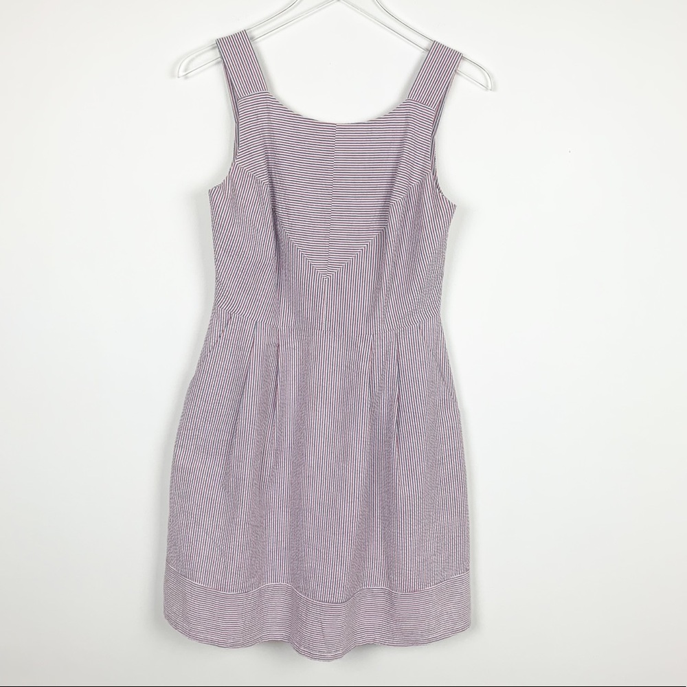 Bird of North America Autruche Pinstriped Dress 6